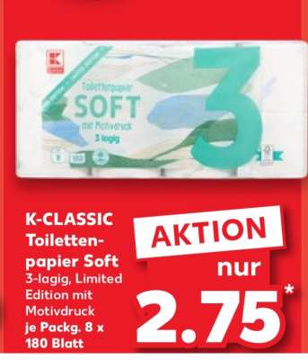 K-CLASSIC Toilettenpapier Soft