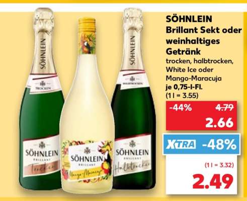 SÖHNLEIN Brillant Sekt oder weinhaltiges Getränk