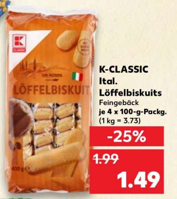 K-CLASSIC Ital. Löffelbiskuits