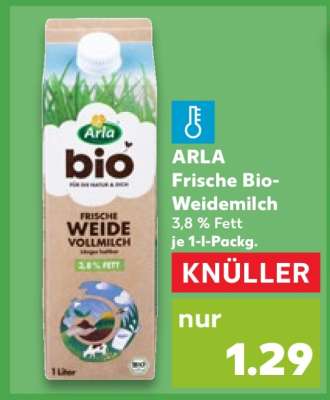 Arla Frische Bio Weidemilch