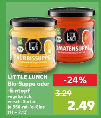 Little Lunch Bio-Suppe oder -Eintopf