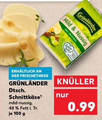 GRÜNLÄNDER Dtsch. Schnittkäse