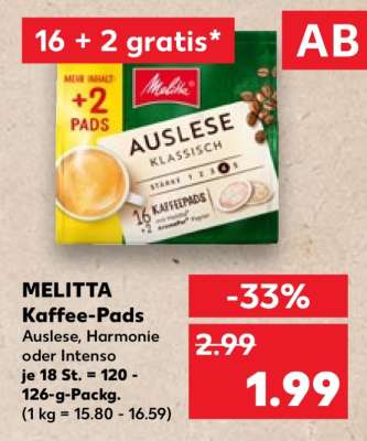 MELITTA Kaffee-Pads