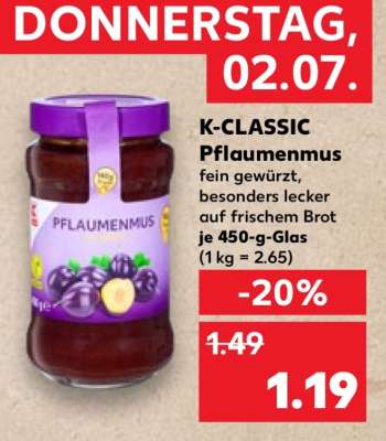 K-CLASSIC Pflaumenmus