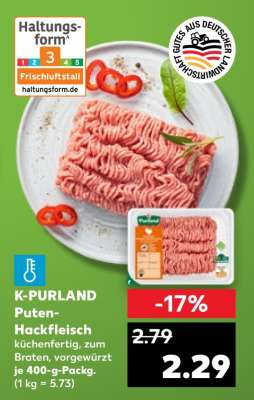 K-PURLAND Puten- Hackfleisch