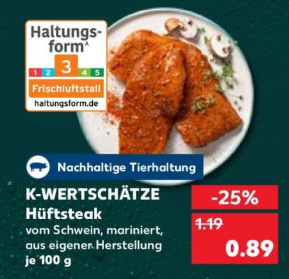 K-WERTSCHÄTZE Hüftsteak