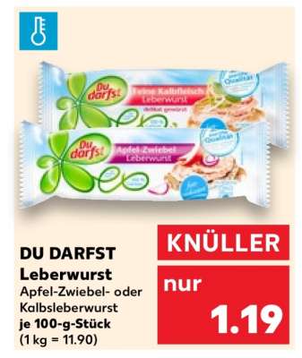 DU DARFST Leberwurst