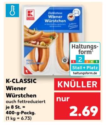 K-CLASSIC Wiener Würstchen