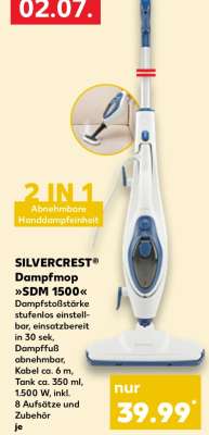 SILVERCREST® Dampfmop »SDM 1500«