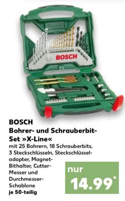 BOSCH Bohrer- und Schrauberbit-Set »X-Line«