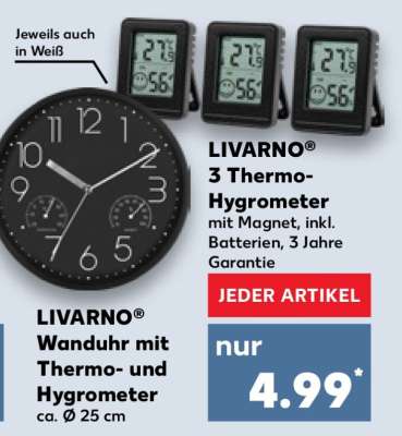 LIVARNO® 3 Thermo-Hygrometer