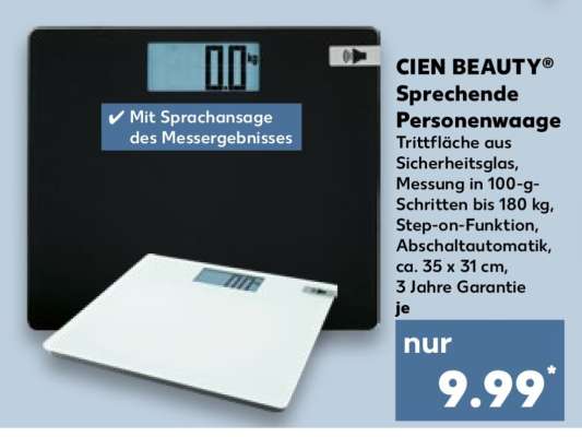 CIEN BEAUTY® Sprechende Personenwaage