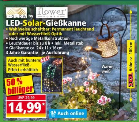 LED-Solar Gießkanne