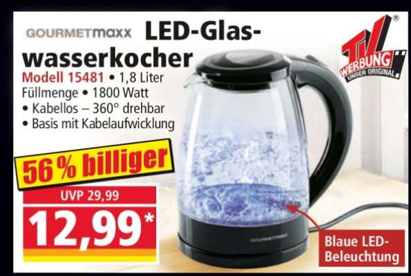 LED-Glaswasserkocher