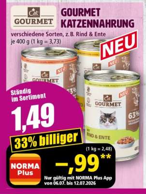 Gourmet Katzennahrung