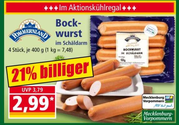 Bockwurst im Schäldarm