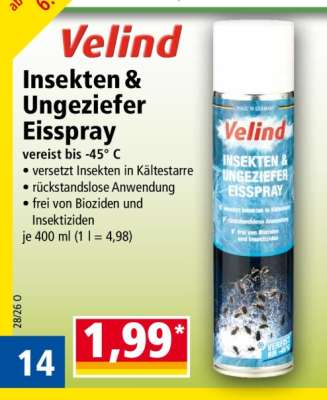 Velind Insekten & Ungeziefer Eisspray