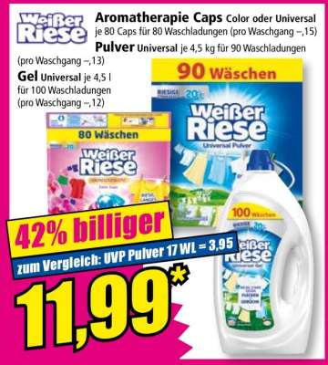 Weißer Riese Aromatherapie Caps Color oder Universal
