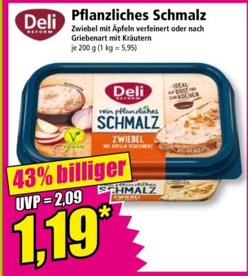 Pflanzliches Schmalz