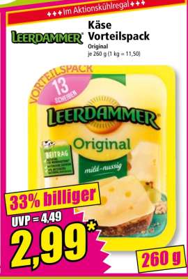 LEERDAMMER Käse Vorteilspack