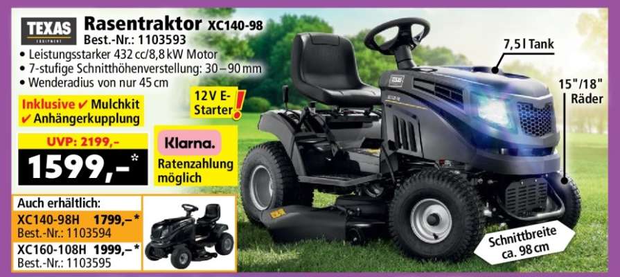 Rasentraktor XC140-98