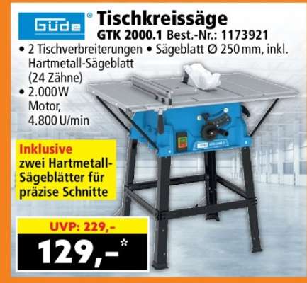 Tischkreissäge GTK 2000.1