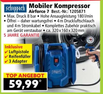 Mobiler Kompressor Airforce 7