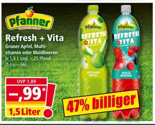 PFANNER Refresh Vita