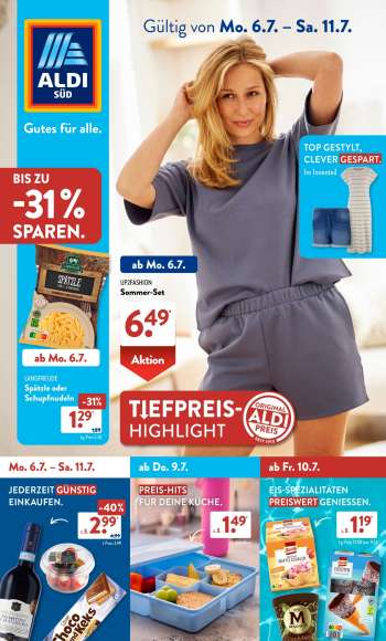 Prospekte ALDI SÜD - 6.07.2026 - 11.07.2026.
