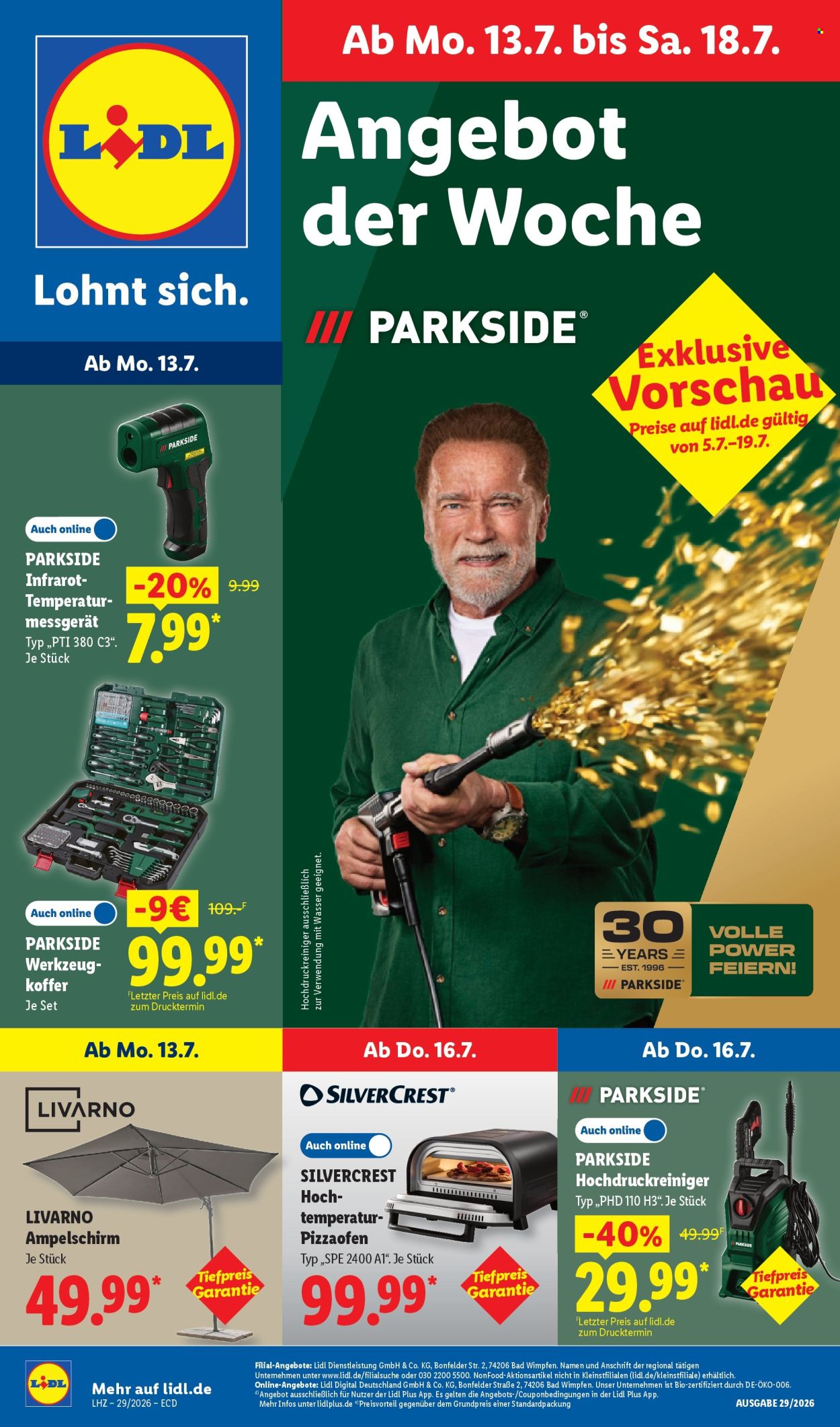 Leták Lidl - 13.7.2026 - 18.7.2026. Strana 1