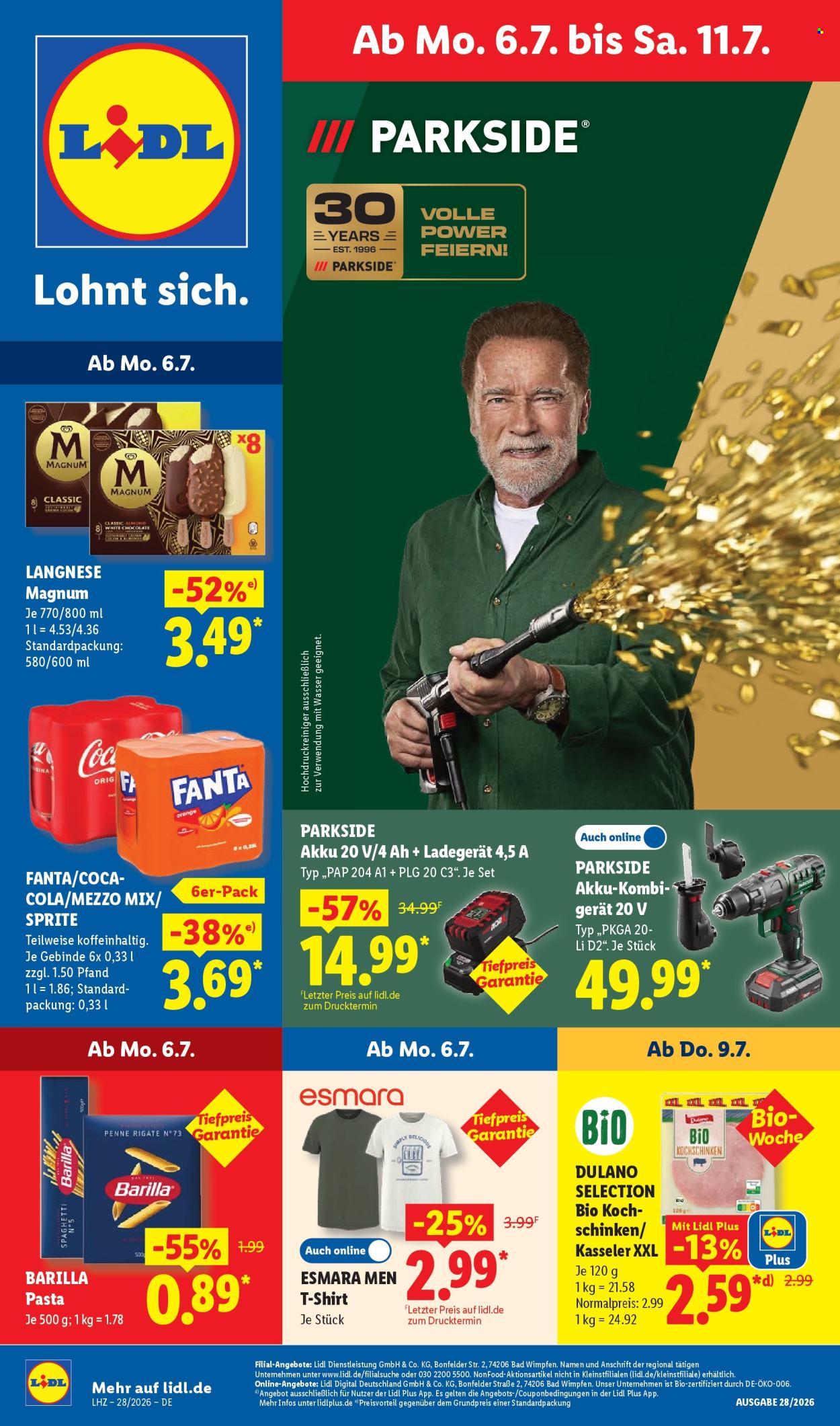 Lidl Prospekte  - 6.07.2026 - 11.07.2026. Seite 1