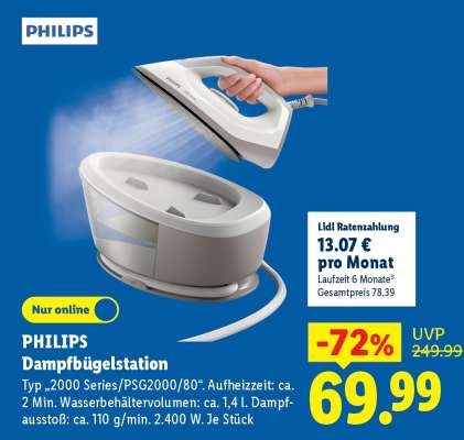 Philips Dampfbügelstation