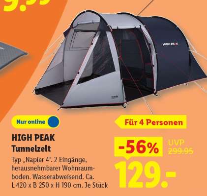 HIGH PEAK Tunnelzelt