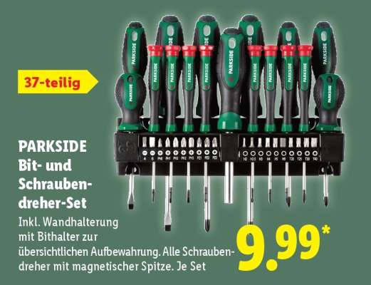 PARKSIDE Bit- und Schraubendreher-Set