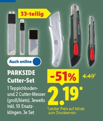 Parkside Cutter-Set
