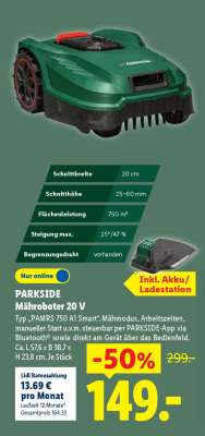 PARKSIDE Mähroboter 20 V