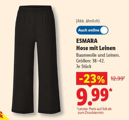 ESMARA Hose mit Leinen