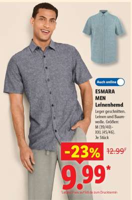 ESMARA MEN Leinenhemd
