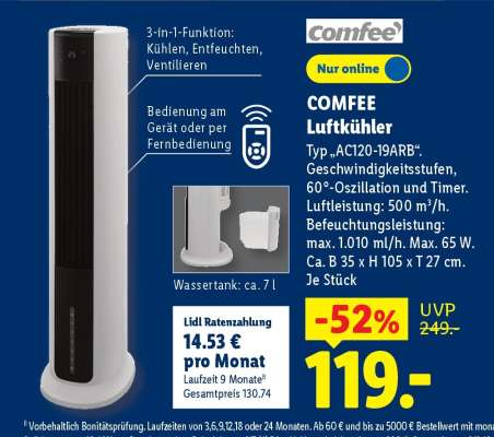 COMFEE Luftkühler