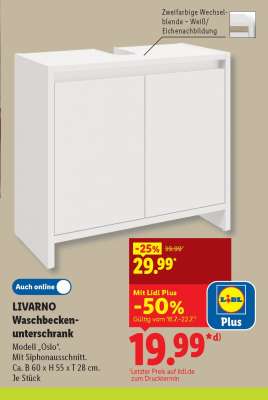 LIVARNO Waschbeckenunterschrank