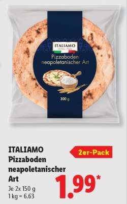 ITALIAMO Pizzaboden neapolitanischer Art