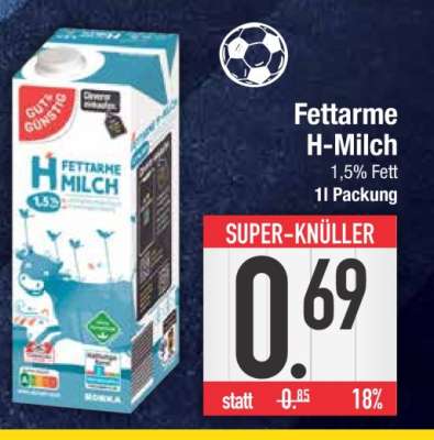 Fettarme H-Milch