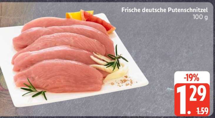 Frische deutsche Putenschnitzel