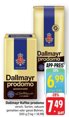 Dallmayr Kaffee prodomo