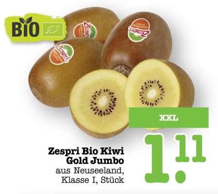 Zespri Bio Kiwi Gold Jumbo