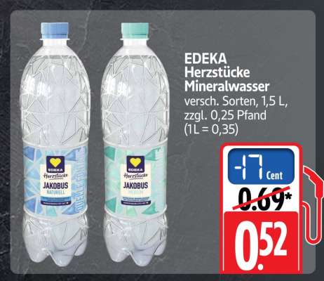 EDEKA Herzstücke Mineralwasser
