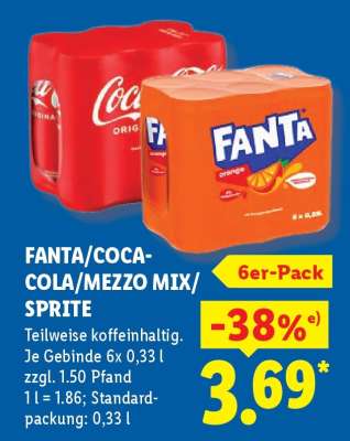 FANTA/COCA-COLA/MEZZO MIX/SPRITE