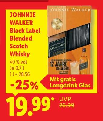Johnnie Walker Black Label Blended Scotch Whisky