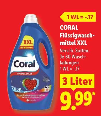 CORAL Flüssigwaschmittel XXL