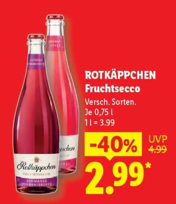 ROTKÄPPCHEN Fruchtsecco°